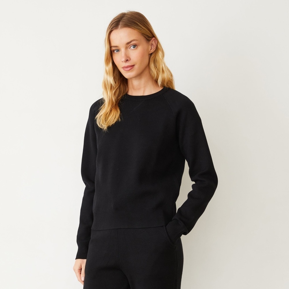 SOLD Monrow Soft Knit Raglan Sweater in SAND - Picture 5 of 7